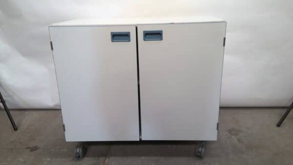 Vinitex Dubbeldeurkast met Wielen Wit 900x520x810