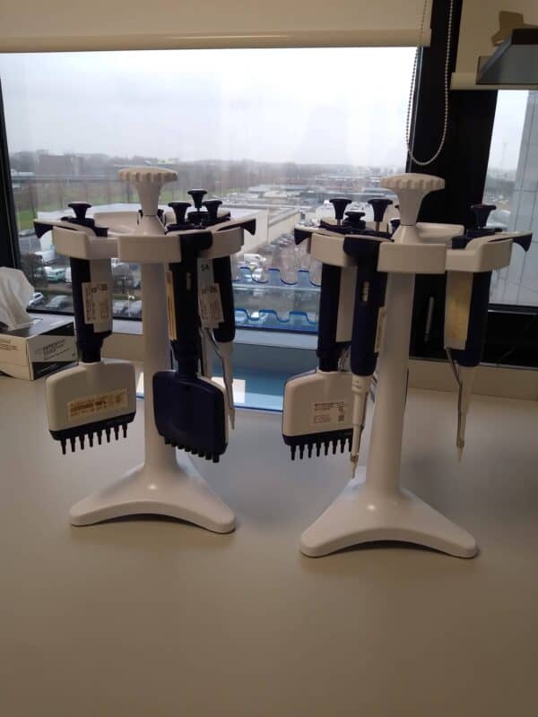 Set van Rainin Pipet-Lite XLS 8 Kanaals Pipetten