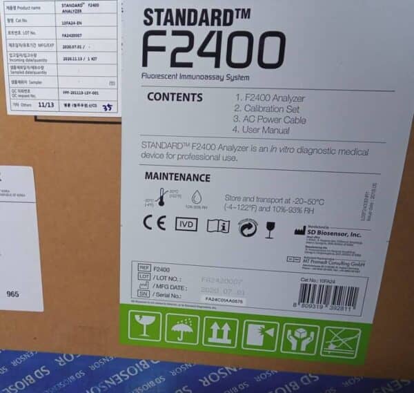 SD Biosensor F2400 analyser - LabMakelaar Benelux