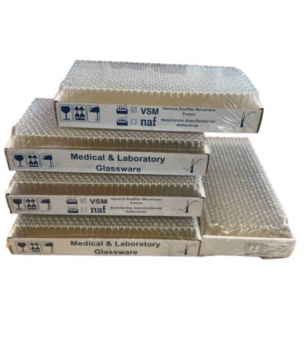 Reageerbuizen sodalime glas, 7ml, 75 x 12 mm, Tray 500st.