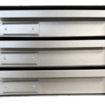 36 Aluminium Opslagrekken met 3 laatjes