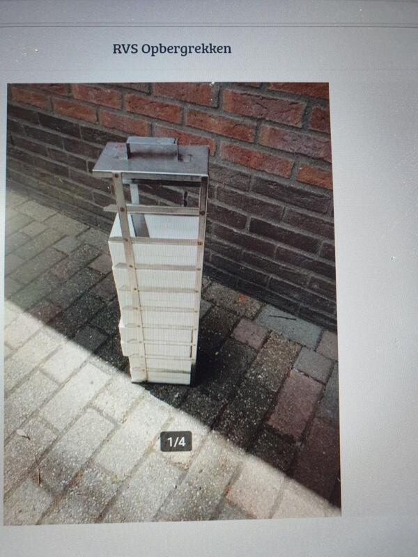 RVS Opbergrekken voor monsteropslag in vries- en koelkasten
