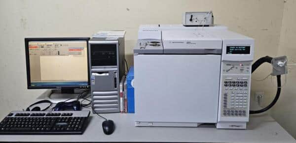 Agilent 6890N met split splitles inlet, FID en Gerstel ODP detectoren