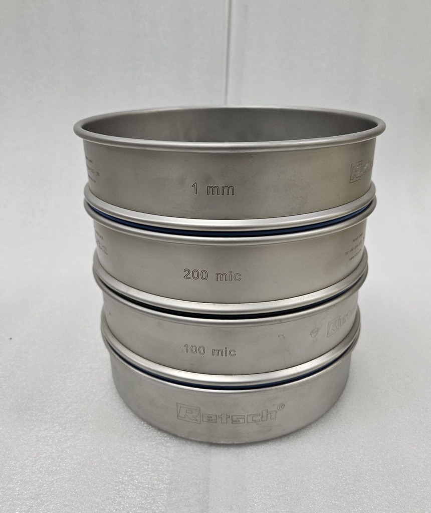 Zeefset van Retsch (200mm x 50 mm)