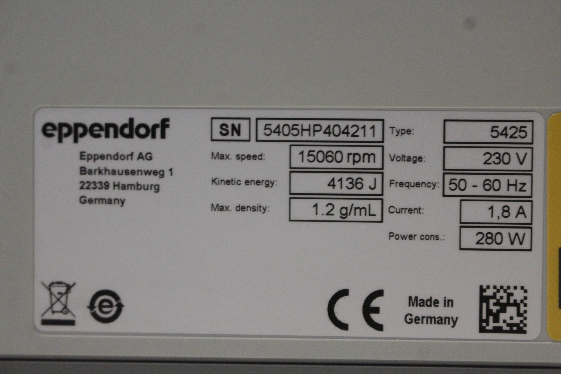 52674-LM-29581-Eppendorf-5425-Centrifuge-