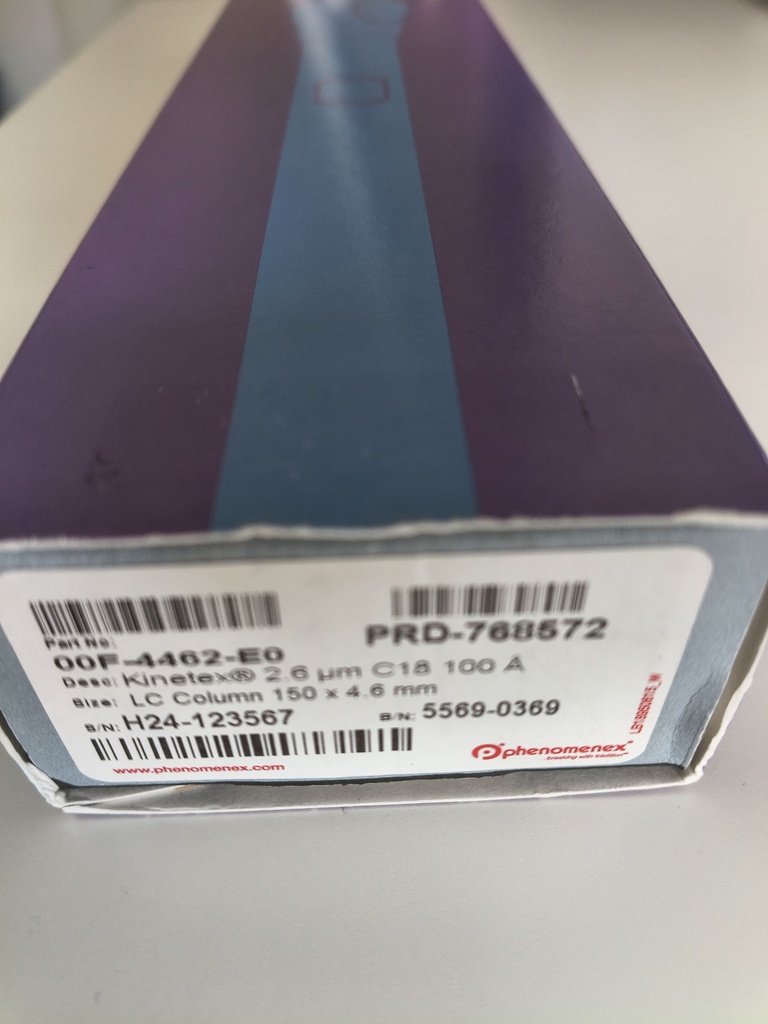 53114-EXT-30021-Phenomenex-Kinetex-C18-4-6-mm-X-150-mm-1-pk-HPLC-Kolom-1
